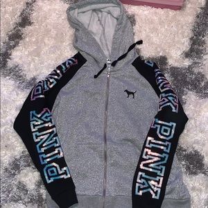 Women’s special edition pink sparkle zip up